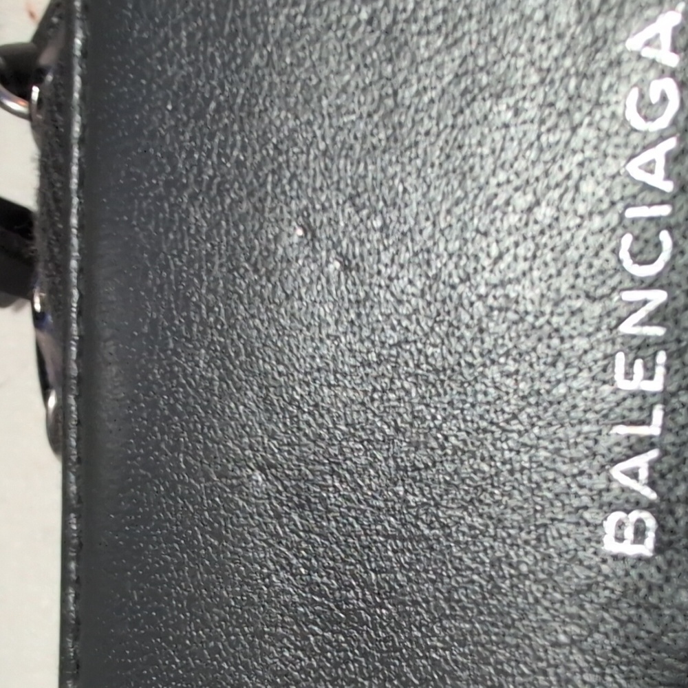 Balenciaga Papier Continual Double Zip Wallet In Gray Calfskin Leather/W Silver - Picture 16 of 17